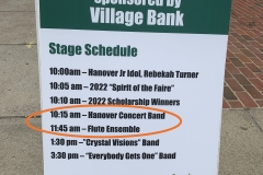 The Schedule on the Stage